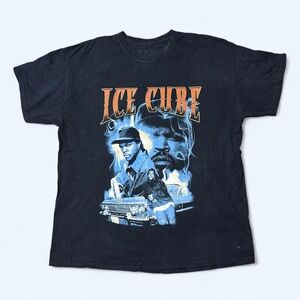 Grunge Ice Cube Black Graphic Tee!